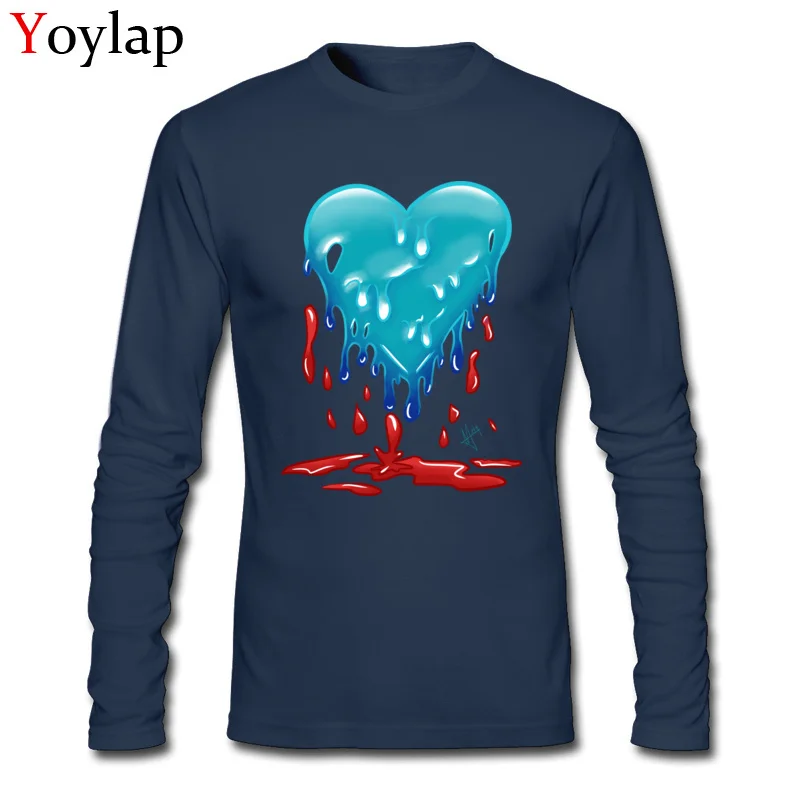 Unique T Shirt Designer O Neck metaBLEED Channel Emote 100% Cotton Boy Tops T Shirt Crazy Long Sleeve Tee Shirt Top Quality metaBLEED Channel Emote navy