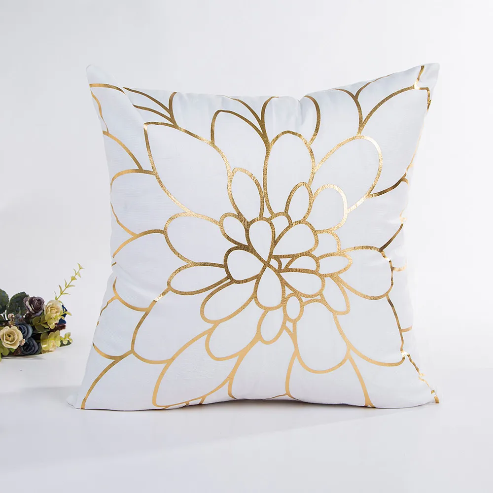 Cushion cover Gold Foil Printing Pillow Case Sofa Waist Throw housse de coussin Cushion Cover Home Decor kussenhoes nordico 614
Cushion cover Gold Foil Printing Pillow Case Sofa Waist Throw housse de coussin Cushion Cover Home Decor kussenhoes nordico 614