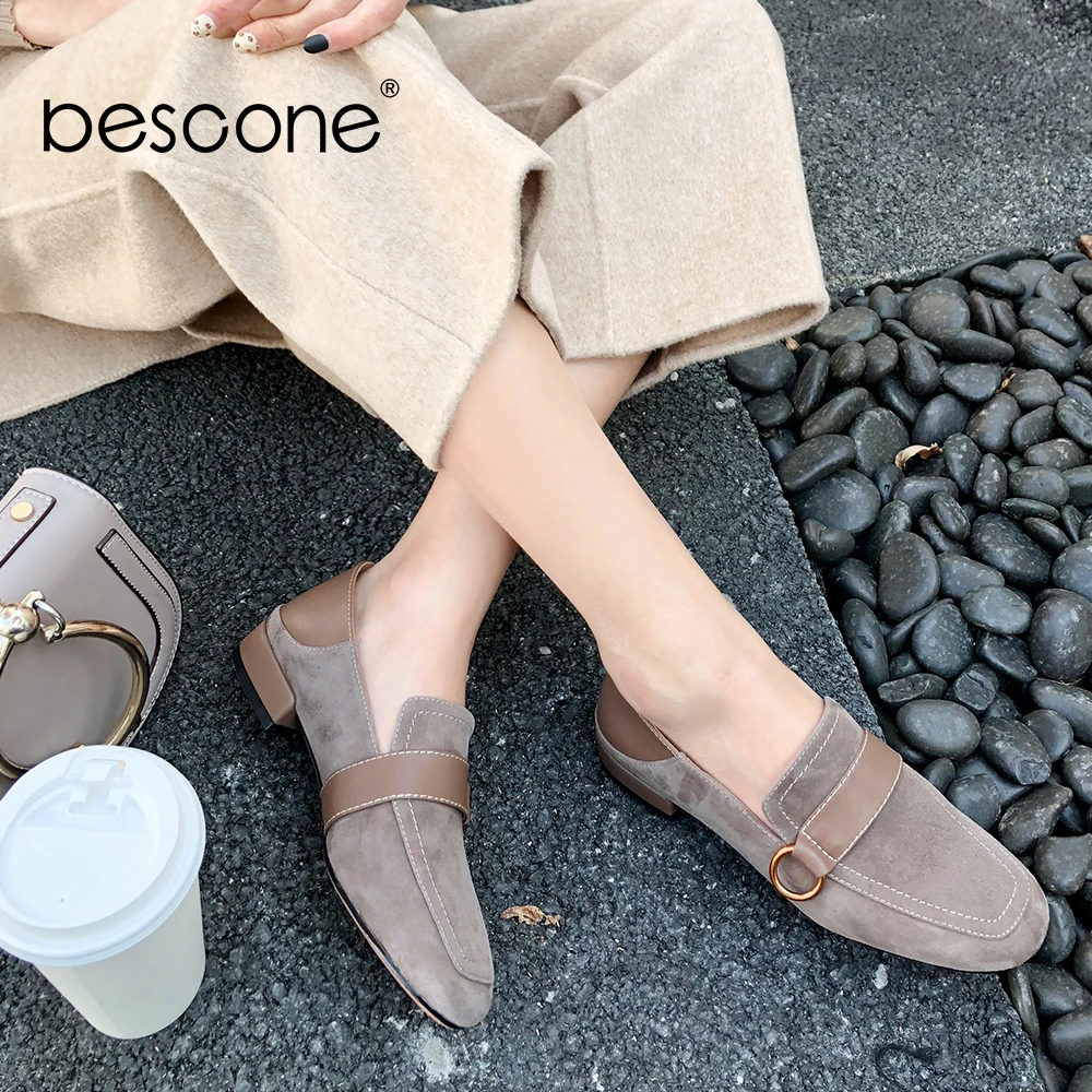 BESCONE Loafers Flats Pink Kid Suede Elegant Square Toe Casual Shallow Handmade Lady Flats Fashion Slip-on Shoes Woman BO143
BESCONE Loafers Flats Pink Kid Suede Elegant Square Toe Casual Shallow Handmade Lady Flats Fashion Slip-on Shoes Woman BO143