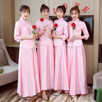 Vintage Bridal Bridesmaid Cheongsam Modern Traditional Chinese style Wedding Dress Oriental Womens Qipao Vestidos Size S-XXL
Vintage Bridal Bridesmaid Cheongsam Modern Traditional Chinese style Wedding Dress Oriental Womens Qipao Vestidos Size S-XXL