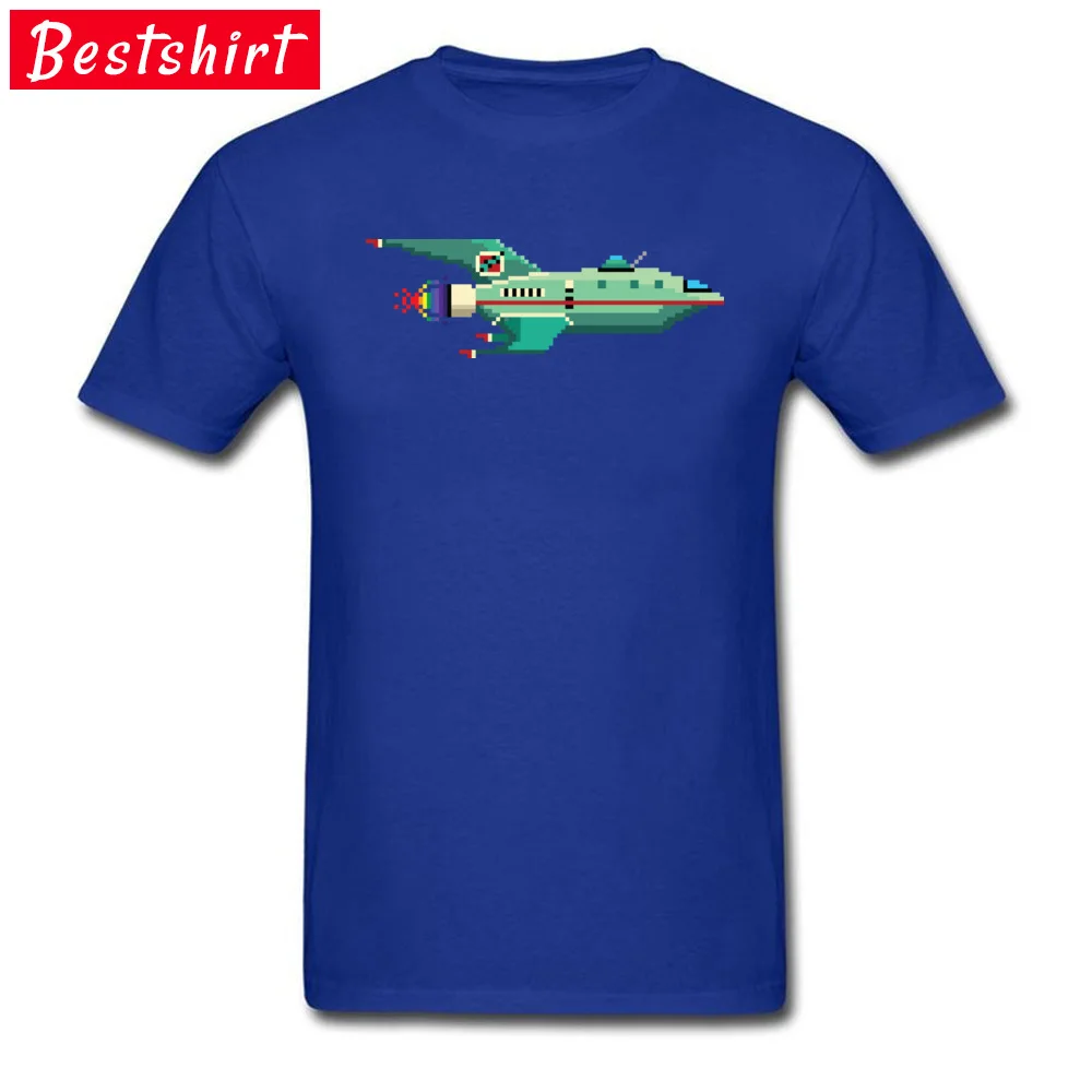 A Rocketship to the Moon Unique Short Sleeve Tops Shirt Fall Round Neck 100% Cotton Fabric Men T Shirt Unique Tee-Shirt Funky A Rocketship to the Moon blue