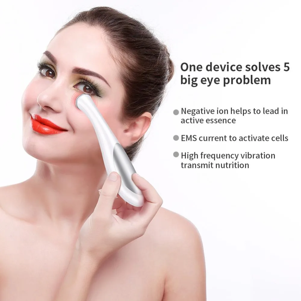 Electric Eye Massager Mini Eyes Wrinkle Dark Circles Removal Pen Anti Aging Massager Negative Ion Vibration Massage Relaxation
Electric Eye Massager Mini Eyes Wrinkle Dark Circles Removal Pen Anti Aging Massager Negative Ion Vibration Massage Relaxation