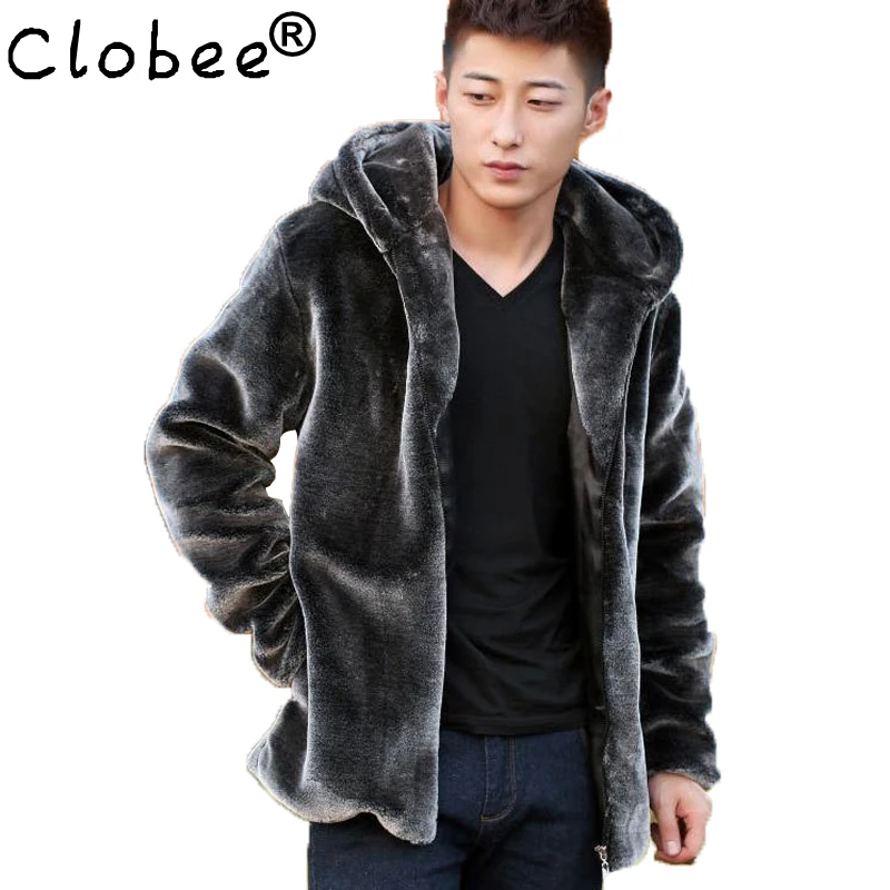 Fashion Mens Faux Fur Coats Faux Mink Coat Men Hooded Luxury Winter Leather Suede Jacket Men Biker Pelts Male Jackets Blue
Fashion Mens Faux Fur Coats Faux Mink Coat Men Hooded Luxury Winter Leather Suede Jacket Men Biker Pelts Male Jackets Blue
