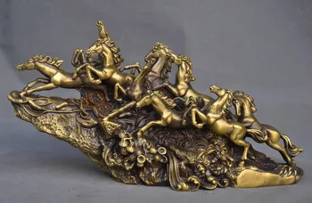 Christmas 12" old Chinese Feng Shui brass auspicious success nine horse Pentium statue new Year
Christmas 12" old Chinese Feng Shui brass auspicious success nine horse Pentium statue new Year