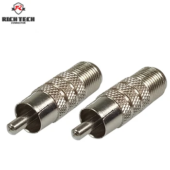 8pcs RCA Male Plug to F Female Coax Jack Adapter Connector Nickel Plated RCA-F Wire Connector
8pcs RCA Male Plug to F Female Coax Jack Adapter Connector Nickel Plated RCA-F Wire Connector