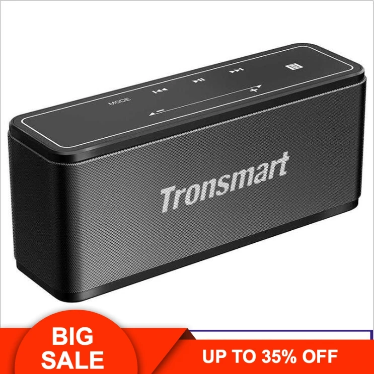 

Tronsmart Element Mega Bluetooth Speaker Wireless Speaker 3D Digital Sound TWS 40W Output NFC 20m Portable Speaker MicroSD Card