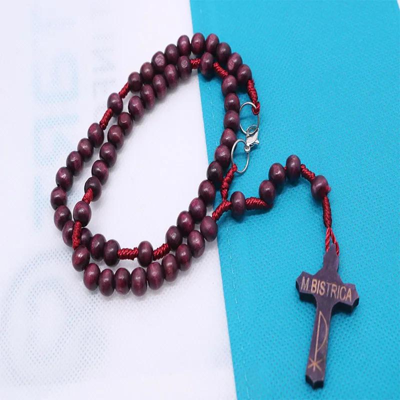 Natural Brown Wood Bead Line Rosary Necklace with Crucifix ST Benedict NR Holy Jerusalem Rosary Gift
Natural Brown Wood Bead Line Rosary Necklace with Crucifix ST Benedict NR Holy Jerusalem Rosary Gift