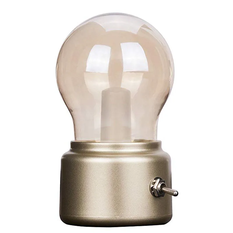Vintage Bulb Lamp with Built-in Rechargeable Battery LED energy-saving Book lights Mini Bed Lamps for Bedroom Coffee House
Vintage Bulb Lamp with Built-in Rechargeable Battery LED energy-saving Book lights Mini Bed Lamps for Bedroom Coffee House