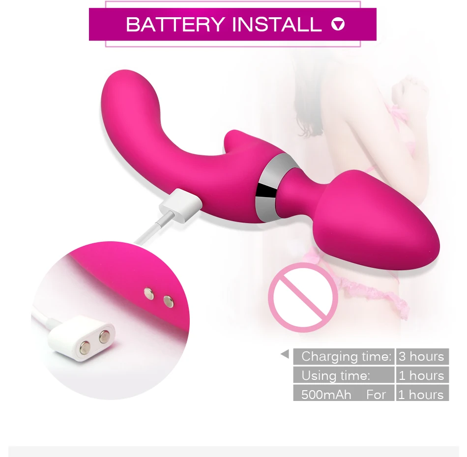 Vibrators Sex Toys for Woman,G spot Vibrating Dildo Anal Vibrator Magic Wand Massager Adult Sex Toys for Woman (2)