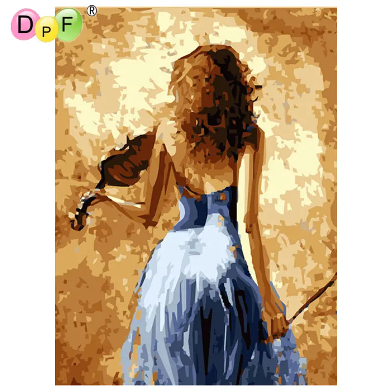 DPF DIY By Numbers Paintings Violin girl Wall Art Acrylic Handpainted crafts Digital painting For gift Living Room Decor
DPF DIY By Numbers Paintings Violin girl Wall Art Acrylic Handpainted crafts Digital painting For gift Living Room Decor