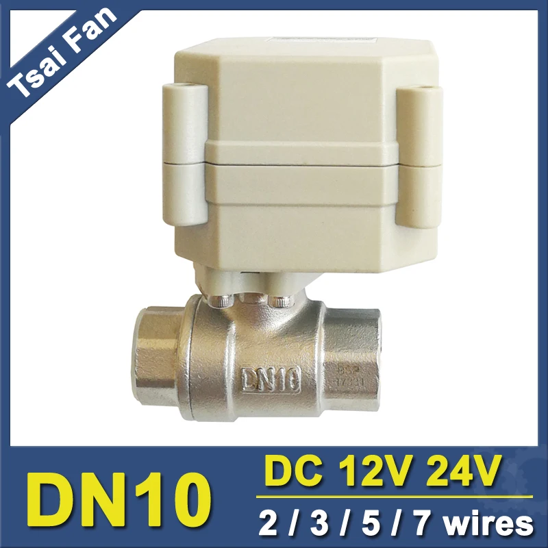 Tsai Fan Full port size Electric Water Valve Stainless Steel DN10 Motorized Valve CE certifed for Medical production
Tsai Fan Full port size Electric Water Valve Stainless Steel DN10 Motorized Valve CE certifed for Medical production