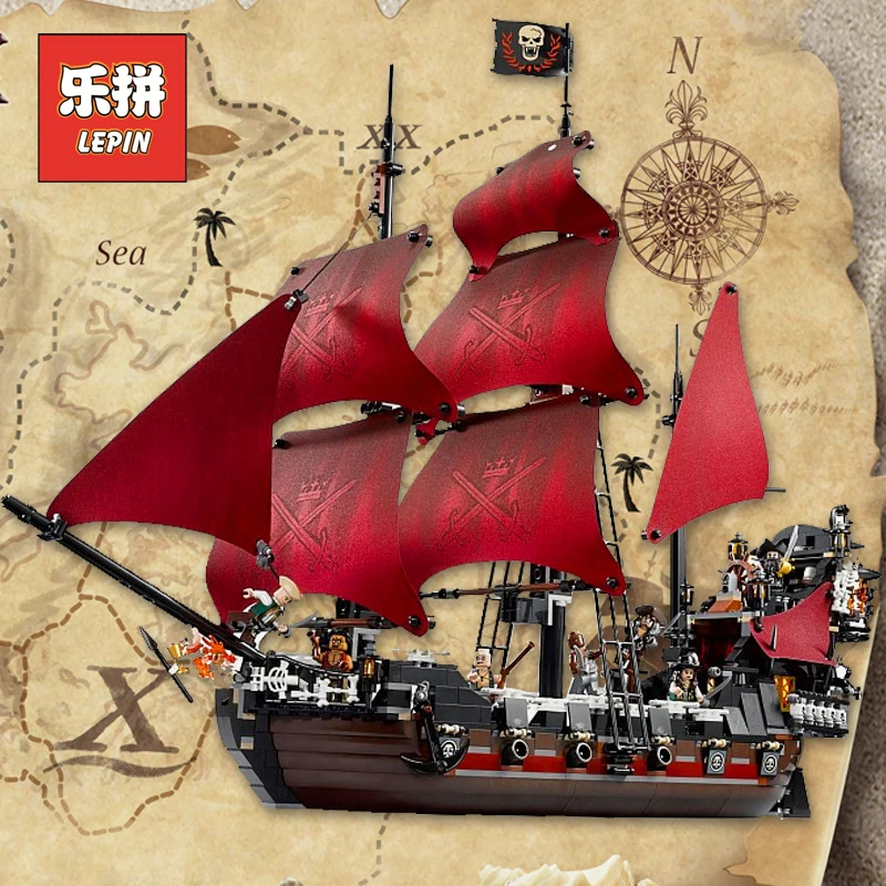 Lepin 16009 Pirate Ship the Queen Anne's Revenge Pirates of the Caribbean Model Building Blocks Set Bricks legoinglys Kids 4195 
Lepin 16009 Pirate Ship the Queen Anne's Revenge Pirates of the Caribbean Model Building Blocks Set Bricks legoinglys Kids 4195