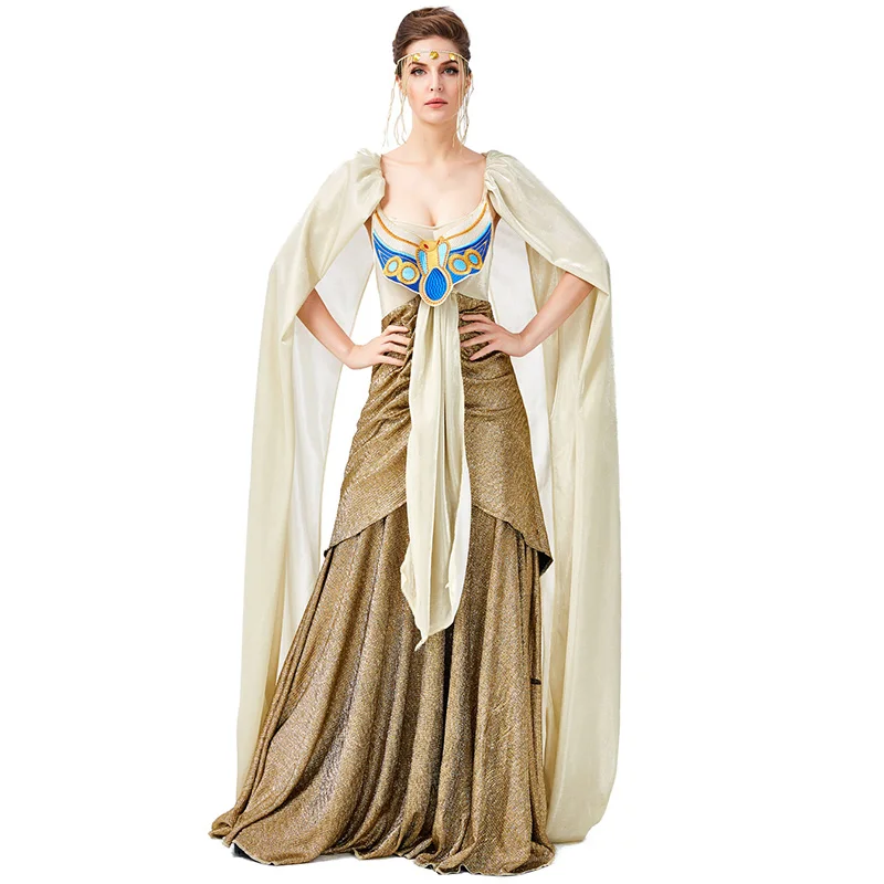 Gold Sexy Medieval Egyptian Cleopatra Costume Adult Cosplay Egypt Queen Fancy Dress Carnival Party Halloween Costumes For Women
Gold Sexy Medieval Egyptian Cleopatra Costume Adult Cosplay Egypt Queen Fancy Dress Carnival Party Halloween Costumes For Women