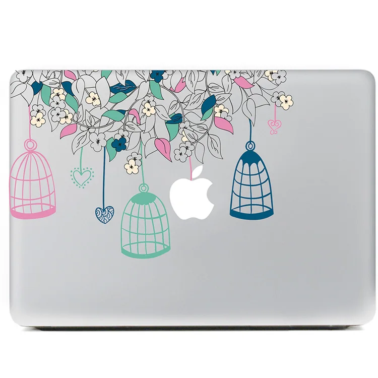 Подвесная клетка для птиц Виниловая наклейка сделай сам Macbook Pro / Air 11 13 15 дюймов