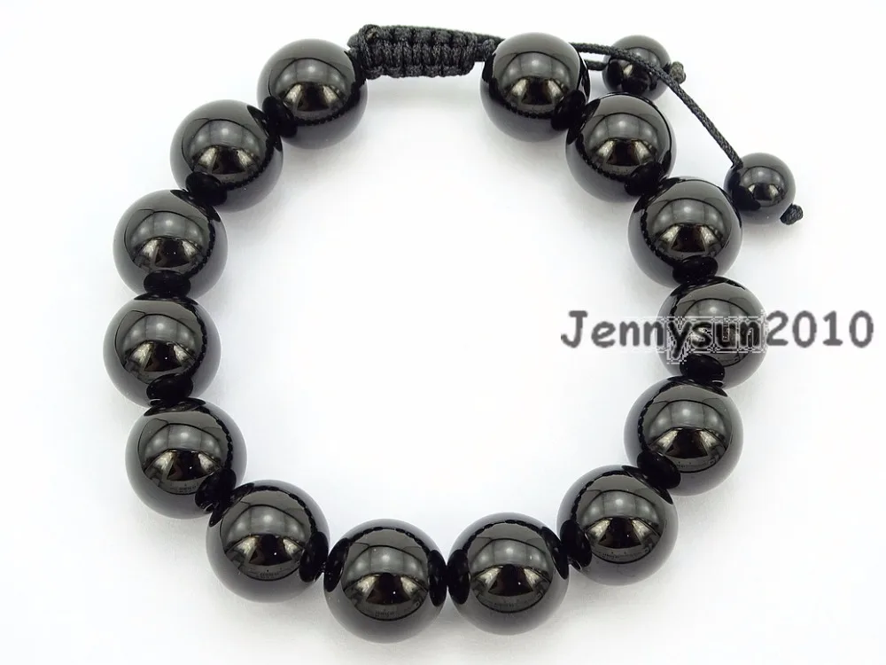 Handmade 12mm Adjustable Natural Black Onyx Gems Stone Round Beads Bracelet Healing Reiki 5 Strands/Pack
Handmade 12mm Adjustable Natural Black Onyx Gems Stone Round Beads Bracelet Healing Reiki 5 Strands/Pack