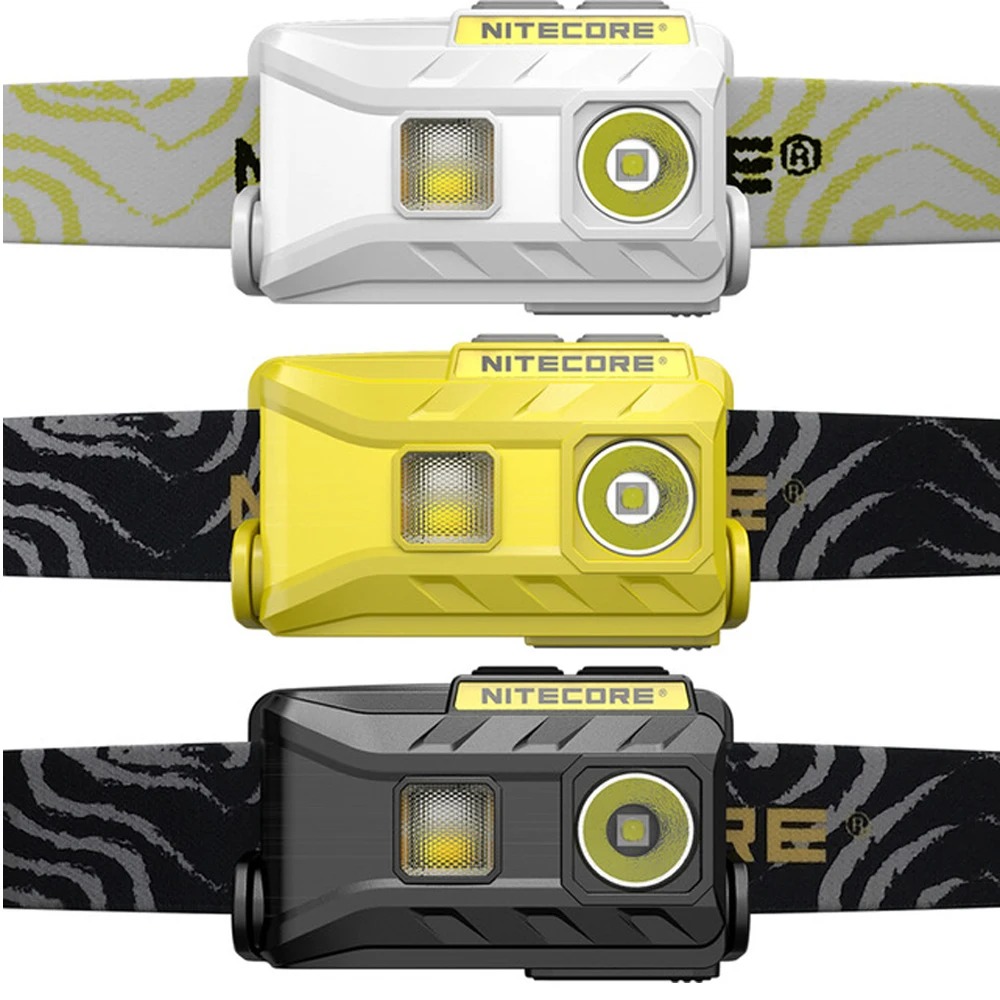 

NITECORE NU25 Headlamp 3* CREE XP-G2 S3 max 360 lumen head light 3 colors outdoor Headlamp with built-in battery charging cable