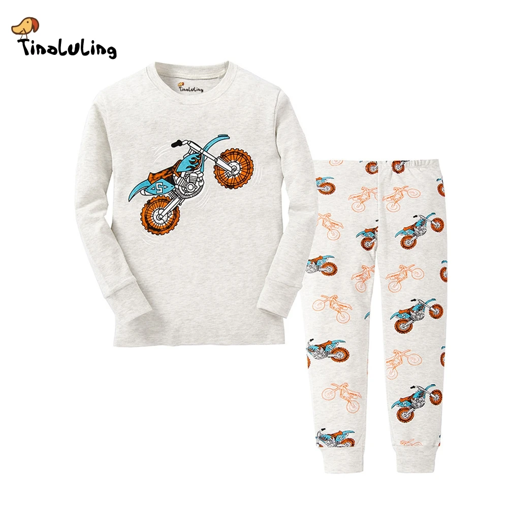 TINOLULING 21 Design Kids Motorcycle Pajamas Sets Boys Dinosaur Sleepwear Girls Pyjamas Baby Cars Pijamas Children Nightwear
TINOLULING 21 Design Kids Motorcycle Pajamas Sets Boys Dinosaur Sleepwear Girls Pyjamas Baby Cars Pijamas Children Nightwear