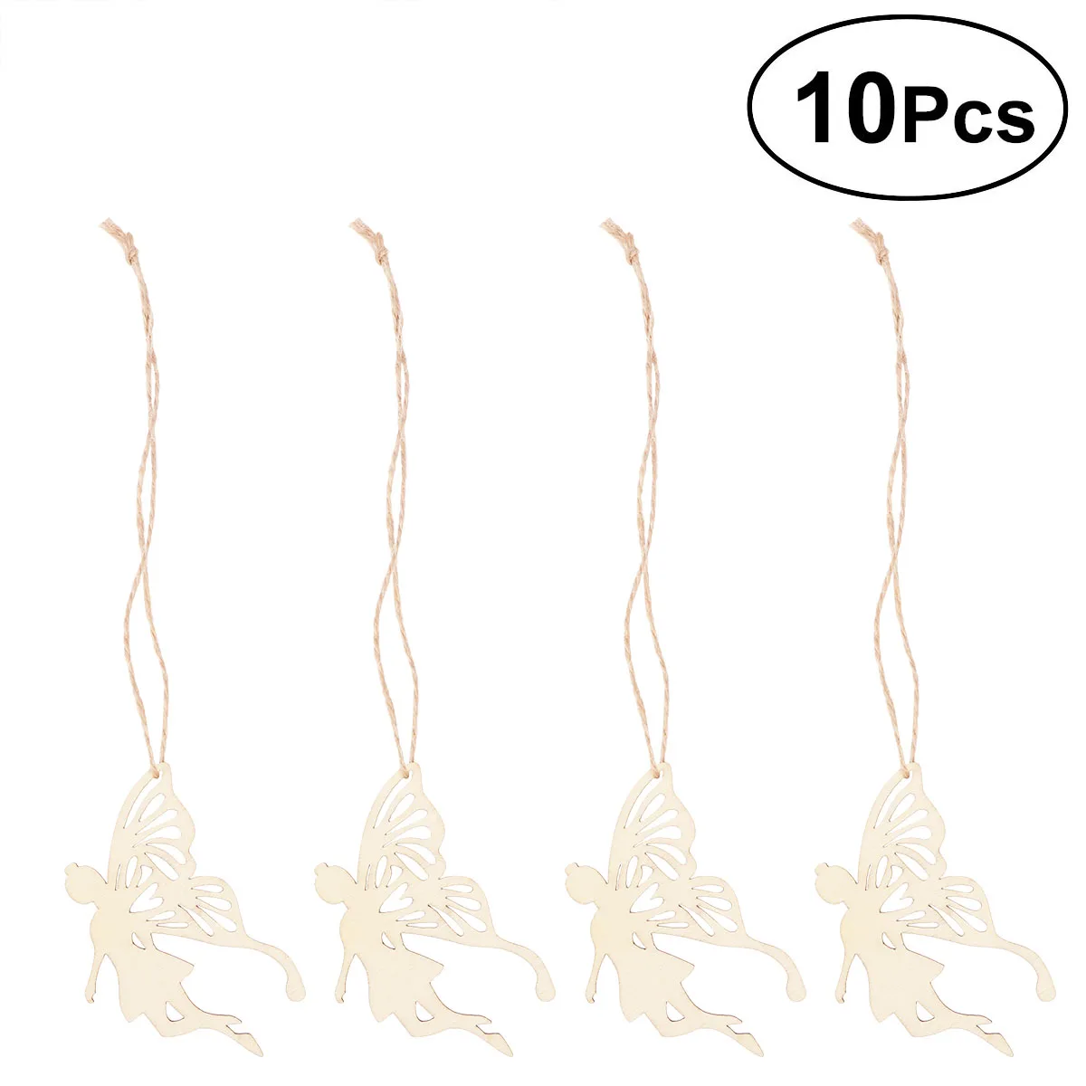 10pcs Wood Fairy Angel'S Wings Shape Ornament Small Mini Shape Embellishment Tag With String Hanger For DIY Craft Decoration
10pcs Wood Fairy Angel'S Wings Shape Ornament Small Mini Shape Embellishment Tag With String Hanger For DIY Craft Decoration