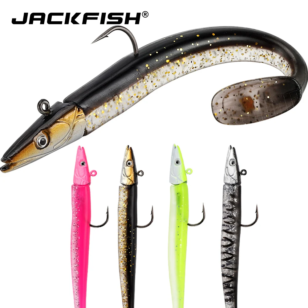 JACKFISH Lead Jig Head Soft Lure 11.8cm/15g Soft bait with Fishing Hook Swimbaits fishing Tackle Pesca Soft Fishing Lure
JACKFISH Lead Jig Head Soft Lure 11.8cm/15g Soft bait with Fishing Hook Swimbaits fishing Tackle Pesca Soft Fishing Lure