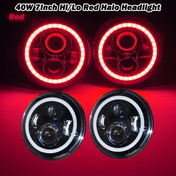 7 INCH LED Headlights Halo Angel eyes 7'' 40W 6000K Auto headlight for Wrangler JK CJ TJ Hummer Black Projector HeadLamps
7 INCH LED Headlights Halo Angel eyes 7'' 40W 6000K Auto headlight for Wrangler JK CJ TJ Hummer Black Projector HeadLamps