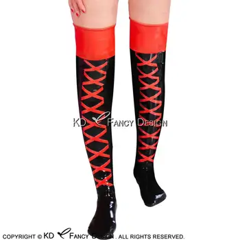 Black And Red Cross Sexy Long Latex Stockings Rubber Thigh High Stockings WZ-0011
Black And Red Cross Sexy Long Latex Stockings Rubber Thigh High Stockings WZ-0011