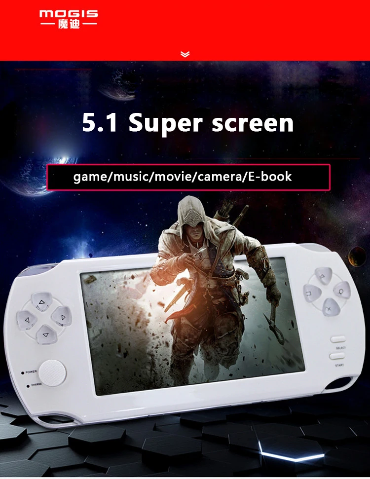Coolbaby 5.1 inch Retro Handheld Game Console built in 10000 game support Video Music Ebook Clock Joystick | Электроника