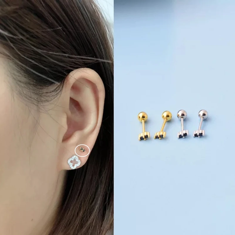 S925 sterling silver earrings fashion simple mini earring ear bone nail small earrings wild female girls silver cut eear jewelry
S925 sterling silver earrings fashion simple mini earring ear bone nail small earrings wild female girls silver cut eear jewelry