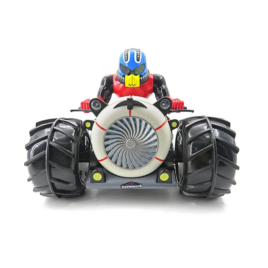 Flytec Amphibious Stunt Boat RC Car Moto 4WD 15kmH Wireless 360 Degrees Rotate Motorfiets Remote Control Cars Children Toys (7)