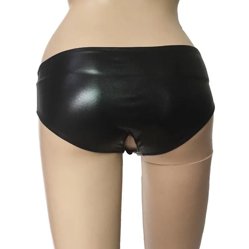 Sexy Lingerie Women Open Crotch Hole Panties Underwear Thong Brief Fetish Fantasy Wet look Shiny Latex Style Knickers
Sexy Lingerie Women Open Crotch Hole Panties Underwear Thong Brief Fetish Fantasy Wet look Shiny Latex Style Knickers
