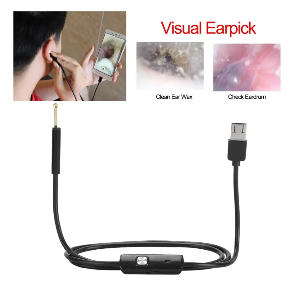 5 Type USB Ear Cleaning Tool Visual Earpick Endoscope HD Visual Ear Spoon Cleaning Spoon Ear Health Care Mini Camera Pen
5 Type USB Ear Cleaning Tool Visual Earpick Endoscope HD Visual Ear Spoon Cleaning Spoon Ear Health Care Mini Camera Pen