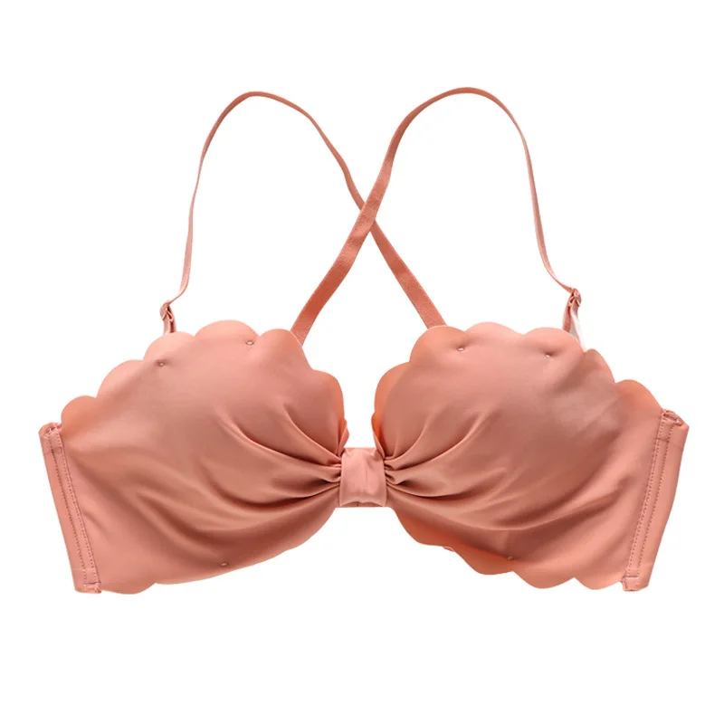 One piece Wire Free double Half Cup Push Up Bra Seamless Sexy Invisible wedding Bra shell soft deep u sleep bra 32 34 36 38 AB
One piece Wire Free double Half Cup Push Up Bra Seamless Sexy Invisible wedding Bra shell soft deep u sleep bra 32 34 36 38 AB