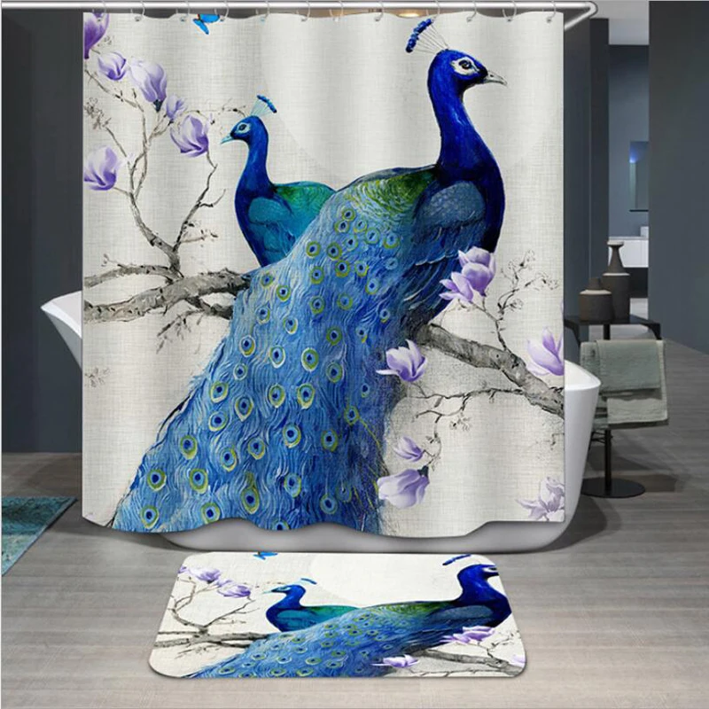 European Style Exquisite Pattern Shower Curtain Waterproof Bathroom Partition Curtain Polyester Moisture-proof Shower Curtain
European Style Exquisite Pattern Shower Curtain Waterproof Bathroom Partition Curtain Polyester Moisture-proof Shower Curtain