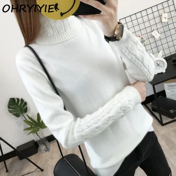 OHRYIYIE Women Winter Turtleneck Sweaters And Pullovers Female Long Sleeve Knitted Pullover Warm Jumper Women Basic Sweater Tops
OHRYIYIE Women Winter Turtleneck Sweaters And Pullovers Female Long Sleeve Knitted Pullover Warm Jumper Women Basic Sweater Tops