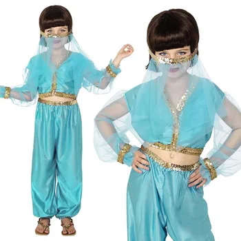 Kids Arabian Princess Costume Girls Jasmine Aladdin Genie Bellydancer Costplay Veil Harem Outfit Halloween Gift Fancy Dress
Kids Arabian Princess Costume Girls Jasmine Aladdin Genie Bellydancer Costplay Veil Harem Outfit Halloween Gift Fancy Dress