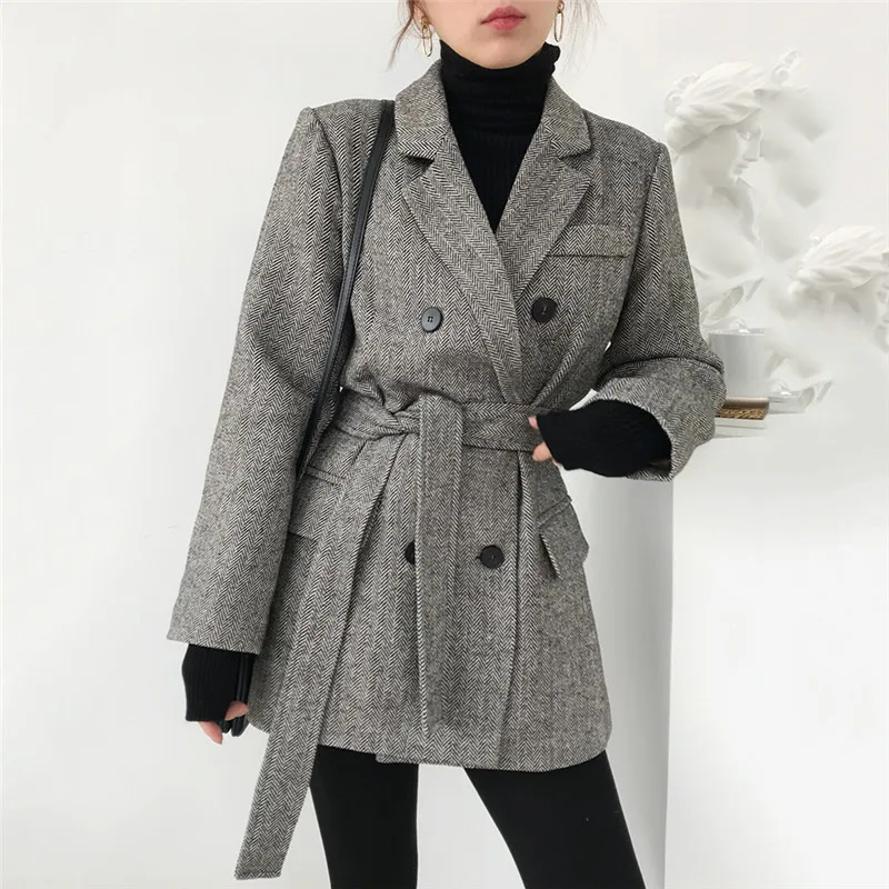 2019 New Spring Autumn Wool Coats Women's Korean loose Casual Retro Blazers Suit Jackets Female Tops Outerwear V873
2019 New Spring Autumn Wool Coats Women's Korean loose Casual Retro Blazers Suit Jackets Female Tops Outerwear V873