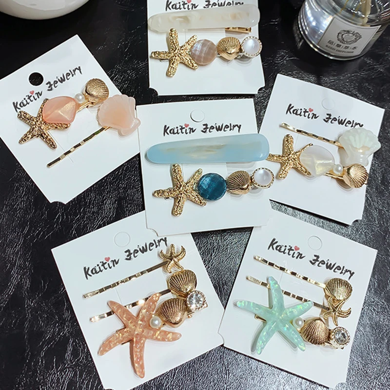 MISM 2/3PCS Alloy Hair Clips Set Candy Color Star Shell Headwear Gold Hairpin for Women Slide Grips Barrette Girls Accessories
MISM 2/3PCS Alloy Hair Clips Set Candy Color Star Shell Headwear Gold Hairpin for Women Slide Grips Barrette Girls Accessories