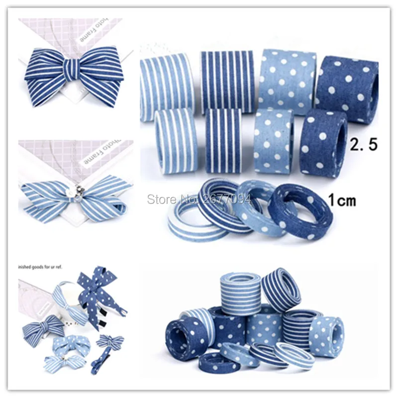 5Meter/Lot 10 25 40mm Cowboy Demin Jeans Ribbon Tape Hairbow Stripe Dot Printed Fabric Ribbon DIY Hair Bow Collar Material
5Meter/Lot 10 25 40mm Cowboy Demin Jeans Ribbon Tape Hairbow Stripe Dot Printed Fabric Ribbon DIY Hair Bow Collar Material