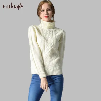 Women Turtleneck Long Sleeve Pullover Cashmere Sweater Ladies Sweaters Fashion Female Knitted Sweater Thick Warm Tops A280
Women Turtleneck Long Sleeve Pullover Cashmere Sweater Ladies Sweaters Fashion Female Knitted Sweater Thick Warm Tops A280