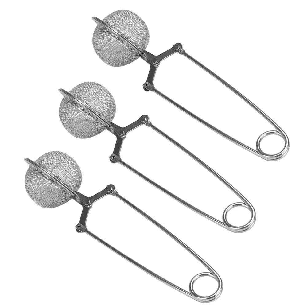 3PCS Stainless Steel Teapot Tea Strainer Ball Shape Mesh Tea Infuser Filter Reusable Metal Tea Bag Spice Tea Tool Accessories
3PCS Stainless Steel Teapot Tea Strainer Ball Shape Mesh Tea Infuser Filter Reusable Metal Tea Bag Spice Tea Tool Accessories