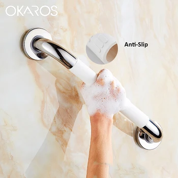 OKAROS Bath 380 480 580 680 mm Safety Support Rail Bathtub Stainless Steel Grab Bar with Anti-Slip Grip for Bathroom
OKAROS Bath 380 480 580 680 mm Safety Support Rail Bathtub Stainless Steel Grab Bar with Anti-Slip Grip for Bathroom