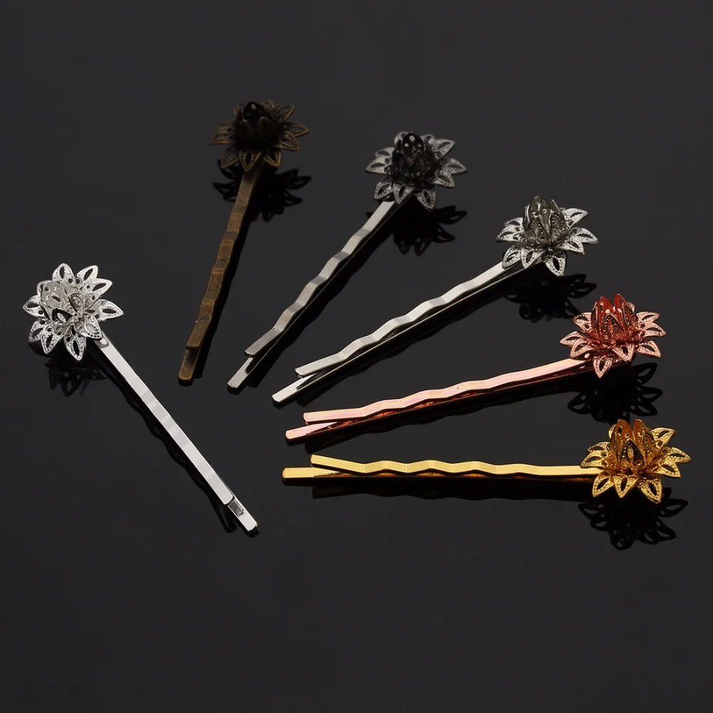 10pcs/lot Rose Gold Silver Color 55*16mm Flower Hair Barrette For Women Copper Hair Clips Pins Wedding Bridal Hair Accessories
10pcs/lot Rose Gold Silver Color 55*16mm Flower Hair Barrette For Women Copper Hair Clips Pins Wedding Bridal Hair Accessories