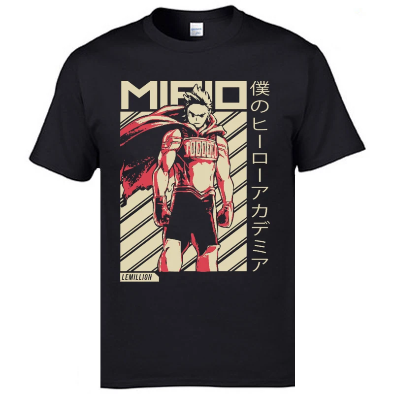 Mirio Togata Lemillion My Hero Academia Anime Tshirt Boku Slim Fit Crewneck Tshirts Print Short Sleeve 100% Cotton Men's T Shirt
Mirio Togata Lemillion My Hero Academia Anime Tshirt Boku Slim Fit Crewneck Tshirts Print Short Sleeve 100% Cotton Men's T Shirt