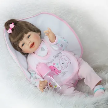 22"55cm reborn silicone babies dolls smiling girl doll baby reborn toys For kids bonecas Baby fashion cute Doll Best Gifts toys
22"55cm reborn silicone babies dolls smiling girl doll baby reborn toys For kids bonecas Baby fashion cute Doll Best Gifts toys