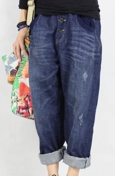 Product release in the fall of 2016, the original design loose cotton cowboy leisure female haroun pants
Product release in the fall of 2016, the original design loose cotton cowboy leisure female haroun pants