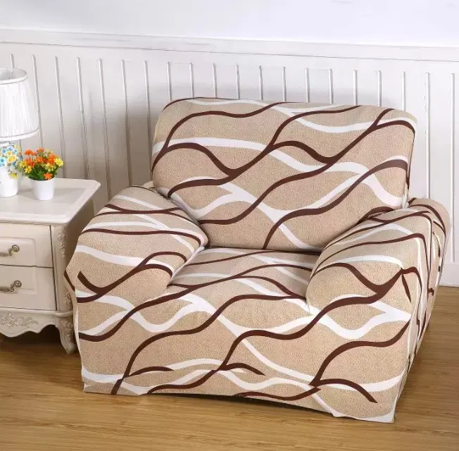 Spandex Stretch Wave Line Sofa Cover Big Elasticity 100% Polyester Sofa Furniture Cover
Spandex Stretch Wave Line Sofa Cover Big Elasticity 100% Polyester Sofa Furniture Cover