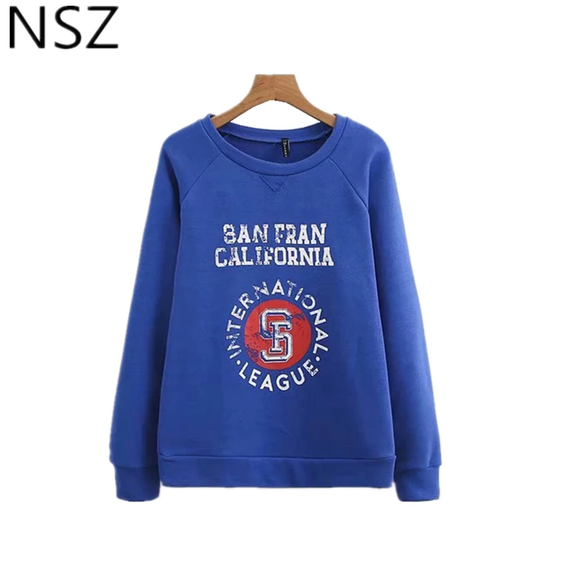 NSZ Women Blue Solid Sweatshirt Cartoon Letter Print Loose Pullovers Casual Long Sleeve Hoodie Coat Outerwear
NSZ Women Blue Solid Sweatshirt Cartoon Letter Print Loose Pullovers Casual Long Sleeve Hoodie Coat Outerwear