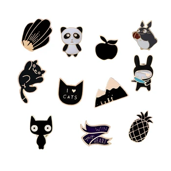 Kawaii Cartoon Animal Brooch Panda Cat Bear Enamel Pins Creative Black Apple Women Jackets Lapel Pin Corsage Child Jewelry Gifts
Kawaii Cartoon Animal Brooch Panda Cat Bear Enamel Pins Creative Black Apple Women Jackets Lapel Pin Corsage Child Jewelry Gifts