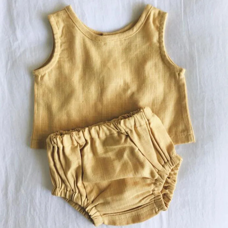 2019 Summer Ins Fashion Kids Girls Boys Sets Linen Casual Sets Baby Boys Girls Suits Tops+shorts Cute Baby Toddler Clothing Sets
2019 Summer Ins Fashion Kids Girls Boys Sets Linen Casual Sets Baby Boys Girls Suits Tops+shorts Cute Baby Toddler Clothing Sets