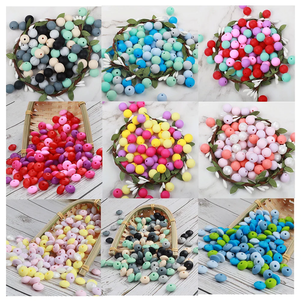 Silicone Teething Beads Pearl Baby Teethers Handmade Teething Necklace Nursing Toys Baby Gift 50pc/set
Silicone Teething Beads Pearl Baby Teethers Handmade Teething Necklace Nursing Toys Baby Gift 50pc/set