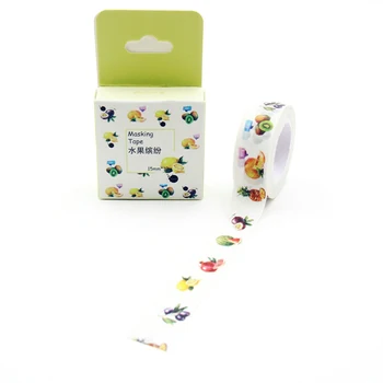 1 PCS Colorful fruit Washi Tape DIY Decoration Scrapbooking Planner Masking Tape Adhesive Tape Kawaii Stationery Size 15mm*10m
1 PCS Colorful fruit Washi Tape DIY Decoration Scrapbooking Planner Masking Tape Adhesive Tape Kawaii Stationery Size 15mm*10m